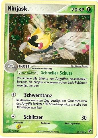Ninjask 13 — EX Deoxys (German Pokémon TCG card)