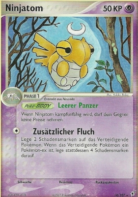 Ninjatom 14 — EX Deoxys (German Pokémon TCG card)