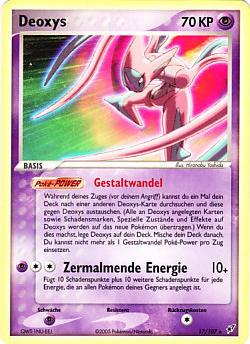 Deoxys 17 — EX Deoxys (German Pokémon TCG card)