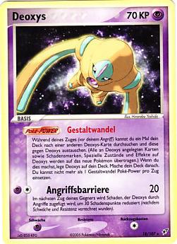 Deoxys 18 — EX Deoxys (German Pokémon TCG card)