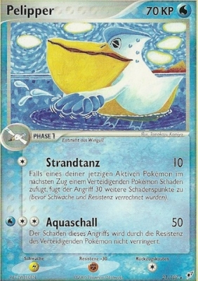 Pelipper 21 — EX Deoxys (German Pokémon TCG card)