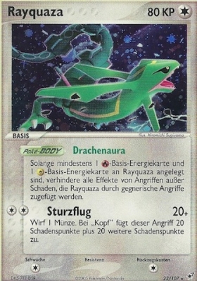 Rayquaza 22 — EX Deoxys (German Pokémon TCG card)