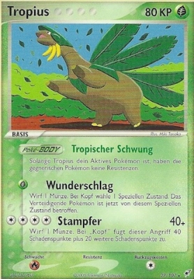 Tropius 27 — EX Deoxys (German Pokémon TCG card)