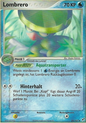 Lombrero 33 — EX Deoxys (German Pokémon TCG card)