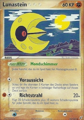Lunastein 36 — EX Deoxys (German Pokémon TCG card)