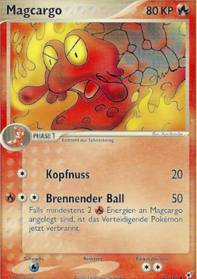 Magcargo 37 — EX Deoxys (German Pokémon TCG card)