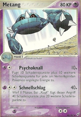 Metang 40 — EX Deoxys (German Pokémon TCG card)