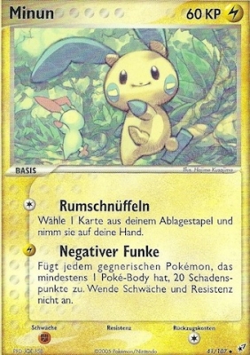 Minun 41 — EX Deoxys (German Pokémon TCG card)