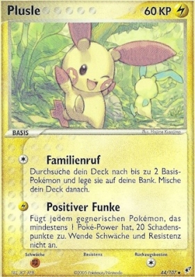 Plusle 44 — EX Deoxys (German Pokémon TCG card)