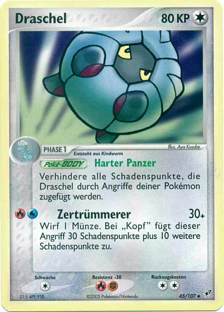 Draschel 45 — EX Deoxys (German Pokémon TCG card)