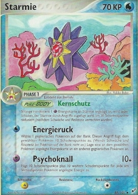 Starmie 48 — EX Deoxys (German Pokémon TCG card)