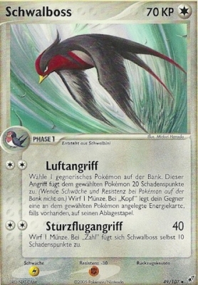 Schwalboss 49 — EX Deoxys (German Pokémon TCG card)