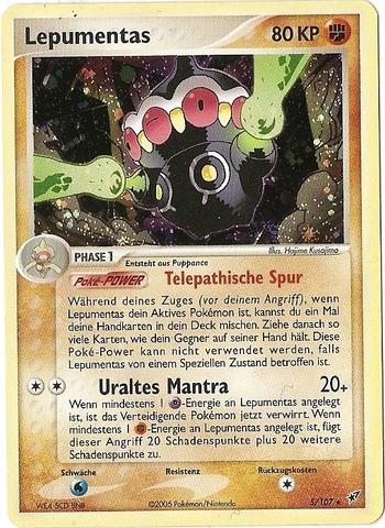 Lepumentas 5 — EX Deoxys (German Pokémon TCG card)