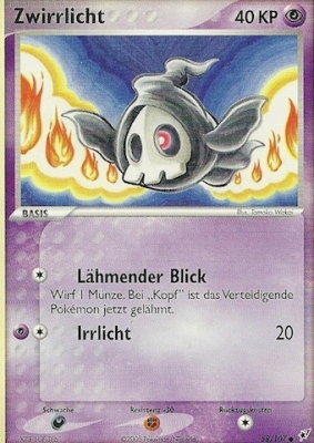 Zwirrlicht 58 — EX Deoxys (German Pokémon TCG card)