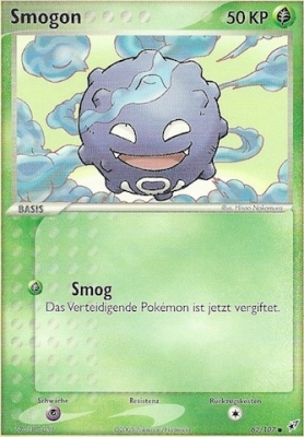 Smogon 62 — EX Deoxys (German Pokémon TCG card)