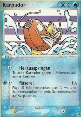 Karpador 64 — EX Deoxys (German Pokémon TCG card)