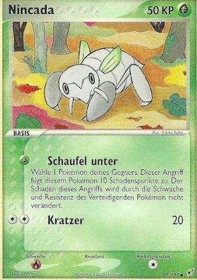 Nincada 67 — EX Deoxys (German Pokémon TCG card)