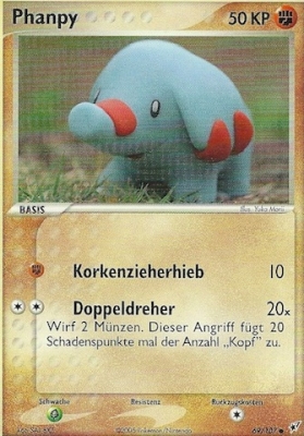 Phanpy 69 — EX Deoxys (German Pokémon TCG card)