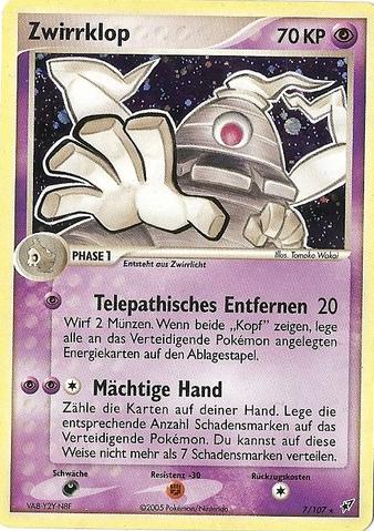 Zwirrklop 7 — EX Deoxys (German Pokémon TCG card)