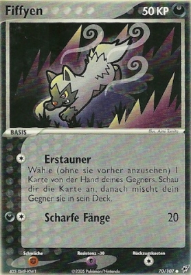 Fiffyen 70 — EX Deoxys (German Pokémon TCG card)