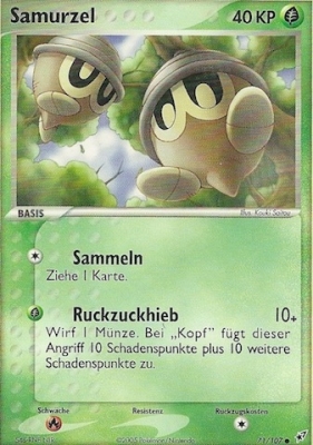 Samurzel 71 — EX Deoxys (German Pokémon TCG card)