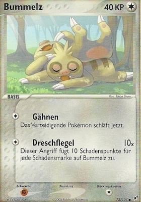 Bummelz 73 — EX Deoxys (German Pokémon TCG card)