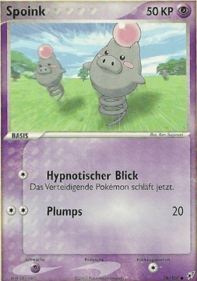 Spoink 76 — EX Deoxys (German Pokémon TCG card)