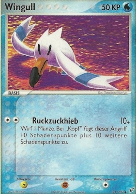 Wingull 81 — EX Deoxys (German Pokémon TCG card)