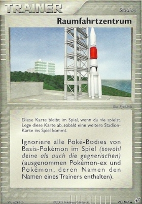 Space Center* 91 — EX Deoxys (German Pokémon TCG card)