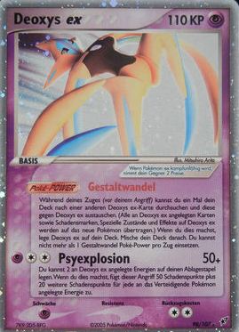 Deoxys ex 98 — EX Deoxys (German Pokémon TCG card)