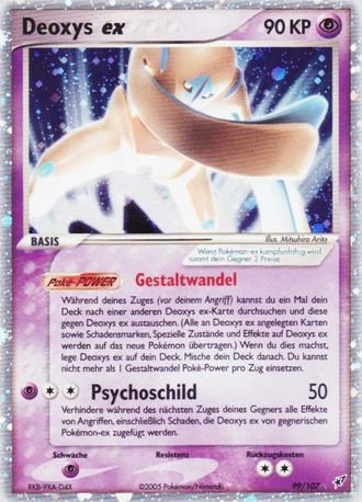 Deoxys ex 99 — EX Deoxys (German Pokémon TCG card)