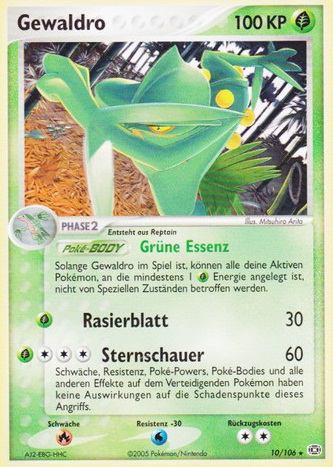 Gewaldro 10 — EX Smaragd (German Pokémon TCG card)