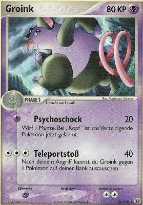 Groink 29 — EX Smaragd (German Pokémon TCG card)