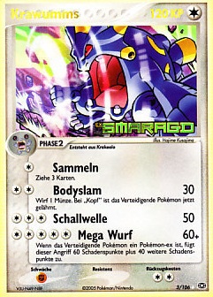 Krawumms 3 — EX Smaragd (German Pokémon TCG card)