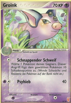Groink 30 — EX Smaragd (German Pokémon TCG card)