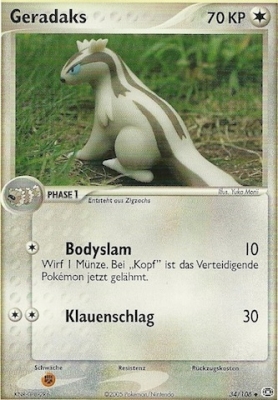 Geradaks 34 — EX Smaragd (German Pokémon TCG card)