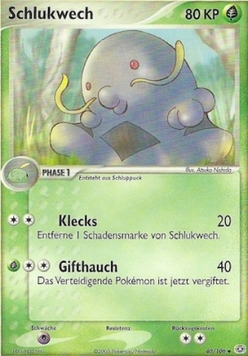 Schlukwech 40 — EX Smaragd (German Pokémon TCG card)