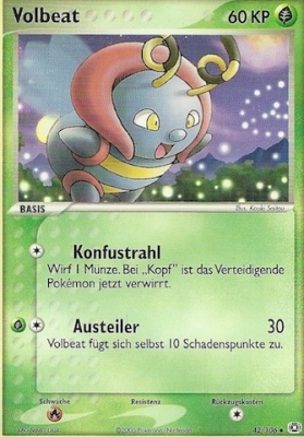 Volbeat 42 — EX Smaragd (German Pokémon TCG card)
