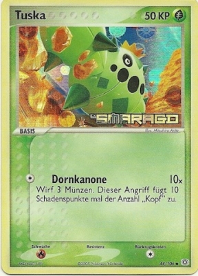 Tuska 44 — EX Smaragd (German Pokémon TCG card)