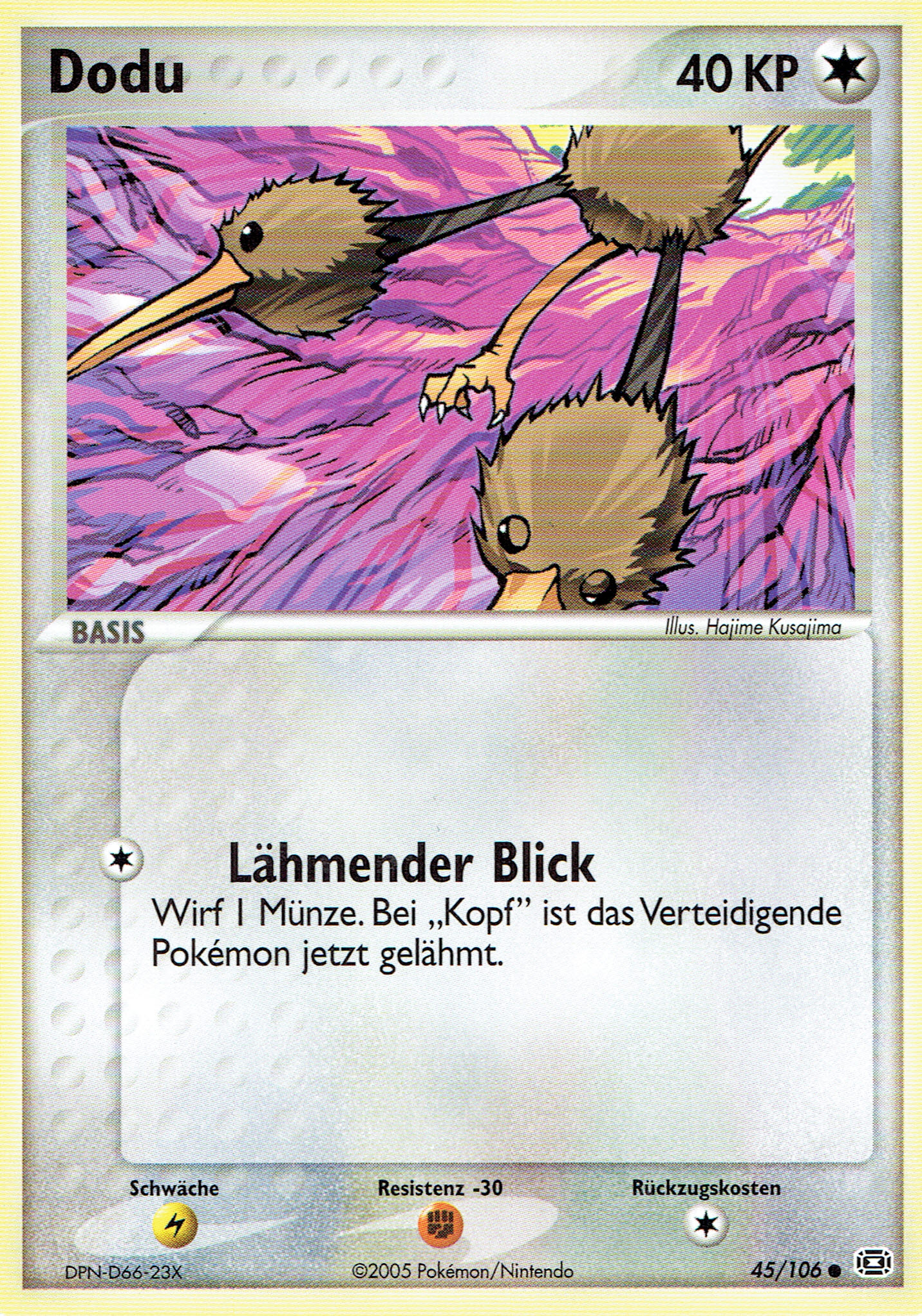 Dodu 45 — EX Smaragd (German Pokémon TCG card)