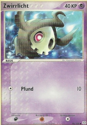 Zwirrlicht 46 — EX Smaragd (German Pokémon TCG card)