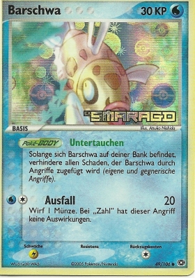 Barschwa 49 — EX Smaragd (German Pokémon TCG card)