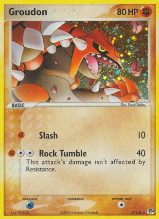 Groudon 5 — EX Smaragd (German Pokémon TCG card)