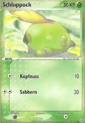 Schluppuck 51 — EX Smaragd (German Pokémon TCG card)