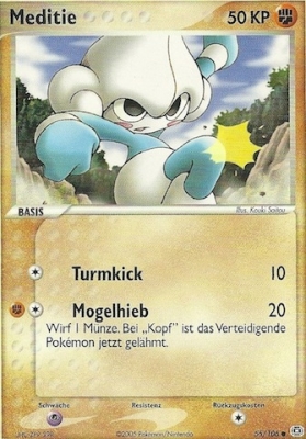 Meditie 55 — EX Smaragd (German Pokémon TCG card)