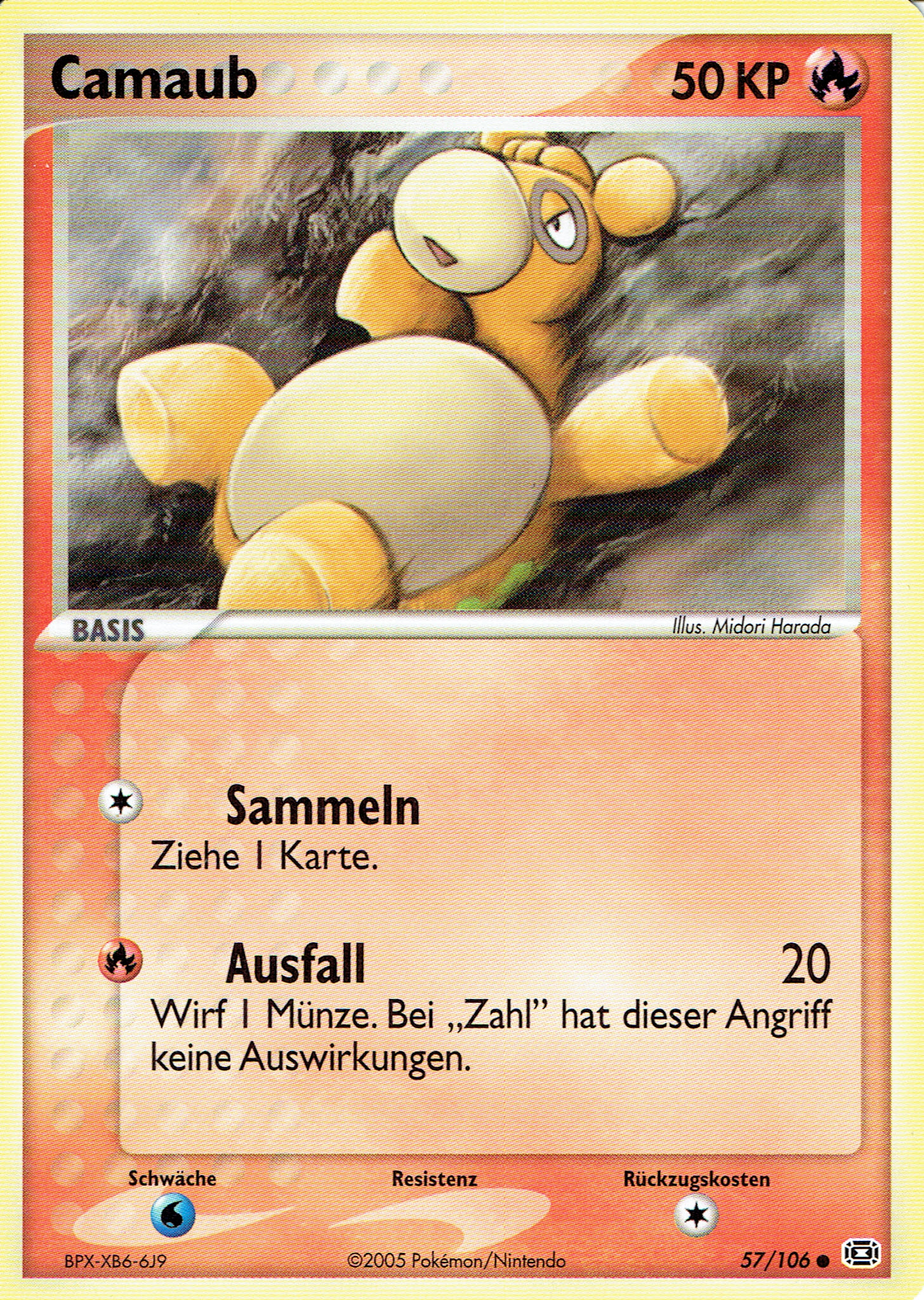 Camaub 57 — EX Smaragd (German Pokémon TCG card)