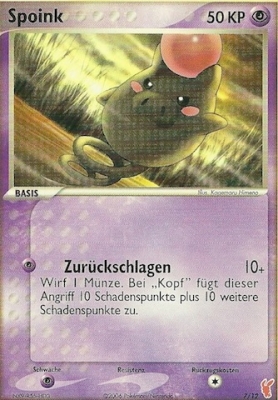 Spoink 65 — EX Smaragd (German Pokémon TCG card)