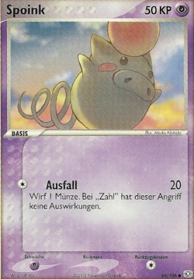 Spoink 66 — EX Smaragd (German Pokémon TCG card)