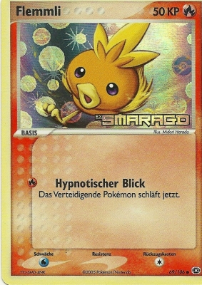 Flemmli 69 — EX Smaragd (German Pokémon TCG card)
