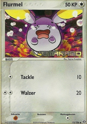 Flurmel 73 — EX Smaragd (German Pokémon TCG card)